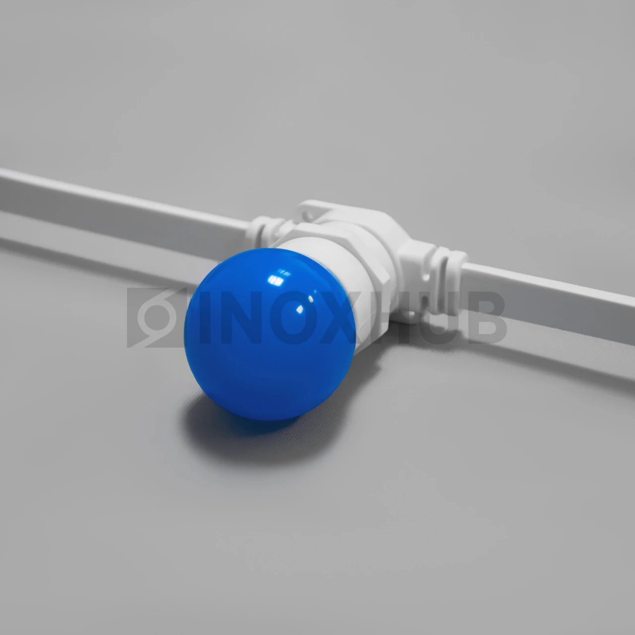 Лампочка для Белт-Лайта 220В, E27, 6 SMD, G45, 2Вт, СИНЯЯ, 059803 фото Иноксхаб