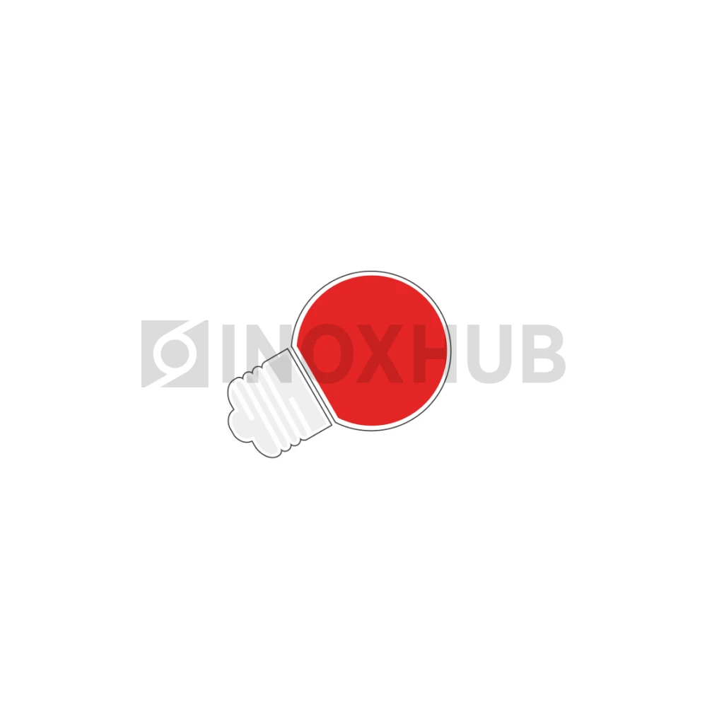 Лампочка для Белт-Лайта 220В, E27, 6 SMD, G45, 2Вт, КРАСНАЯ, 059804 фото Иноксхаб