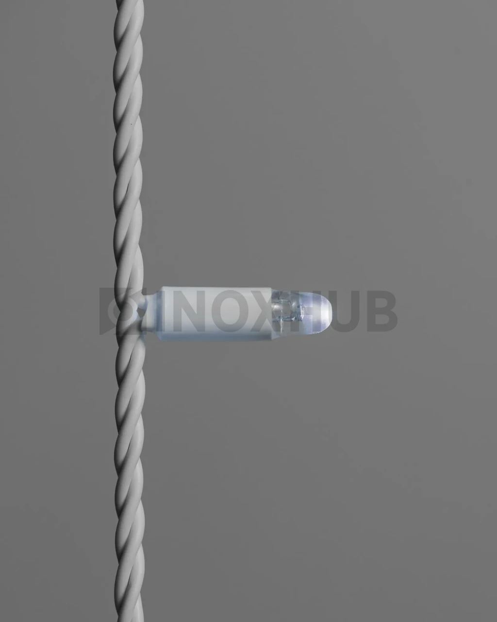 Гирлянда Занавес 2X6м, мерцающий, 220В, IP65, белая резина 2.3мм, БЕЛЫЙ, 030546 фото Иноксхаб