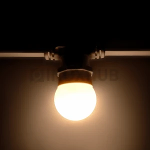 Лампочка для Белт-Лайта 220В, E27, 6 SMD, G45, 2Вт, ТЁПЛАЯ БЕЛАЯ, 059802 фото Иноксхаб