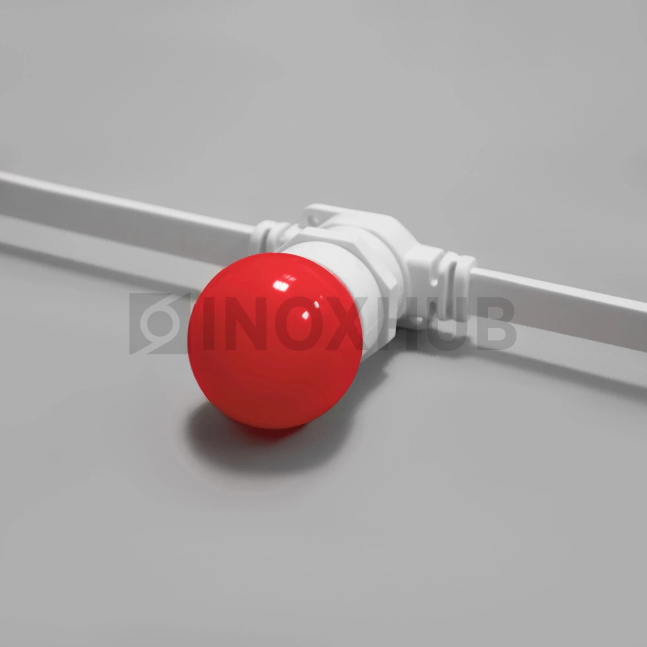 Лампочка для Белт-Лайта 220В, E27, 6 SMD, G45, 2Вт, КРАСНАЯ, 059804 фото Иноксхаб