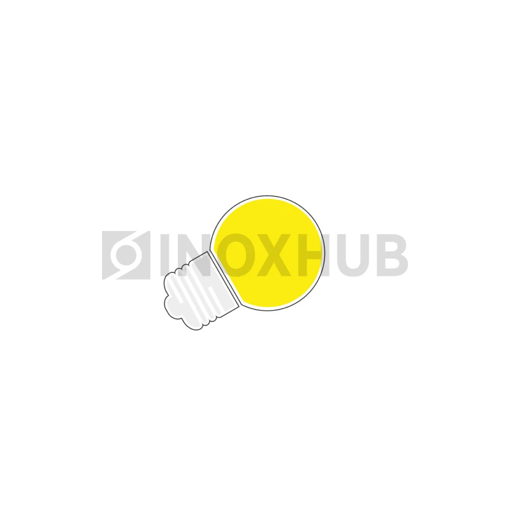 Лампочка для Белт-Лайта 220В, E27, 6 SMD, G45, 2Вт, ЖЕЛТАЯ, 059805 фото Иноксхаб